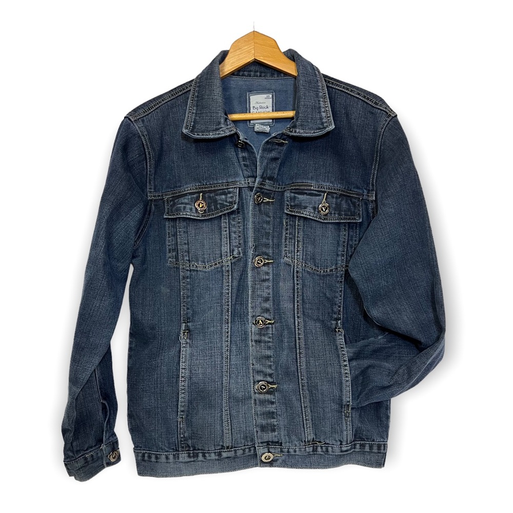 VTG Big Rock Canyon Blue Denim Trucker Jean Jacket